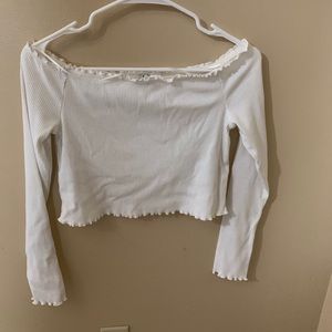 Off the shoulder crop top